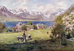 Romsdalfjord, von Naes von Alfred Heaton Cooper