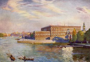 Das Königliche Schloss, Stockholm von Alfred Heaton Cooper