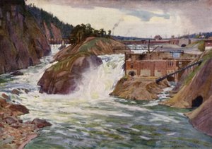 Die Trollhättan-Fälle von Alfred Heaton Cooper