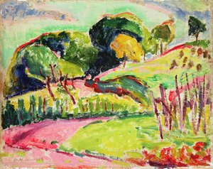 Landschaft mit Hügeln