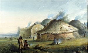Indianische Lodges von Alfred Jacob Miller