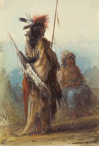 Shoshonen, Green River, ca. 1837 von Alfred Jacob Miller