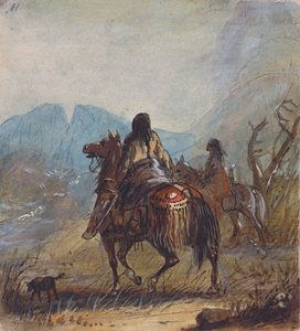 Sioux-Frauen, Cut Rocks in der Ferne, ca. 1837