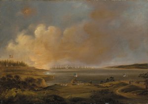 Die Schlacht von Fort McHenry von Alfred Jacob Miller