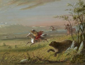 Der Grizzlybär von Alfred Jacob Miller