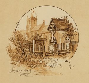 Sandringham Kirche, Norfolk von Alfred Johnson