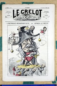 Titelblatt von Le Grelot, Nummer 45, Satirique en Couleurs von Alfred Le Petit