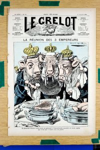 Titelblatt von „The Grelot“, Satirisch in Farben