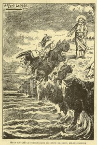Illustration von Alfred Le Pete (1841-1909) in Gros-Jean et son curé von Alfred Le Petit