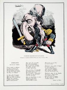 Mehrere Spinnen an der Decke, aus Histoire de la Troisieme Republique, Bd. I, l