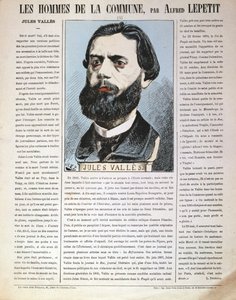 Jules Vallès, französischer Journalist, Autor und Mitglied der Pariser Kommune, 1871