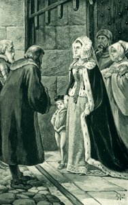 Königin Margaret, Witwe von James IV, trotzt den Adligen von Alfred Pearse