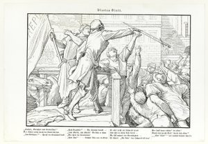 Auch ein Totentanz, Platte IV von Alfred Rethel