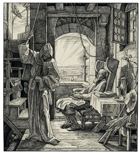 Der Tod als Freund, 1851 von Alfred Rethel
