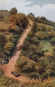 Eine Biegung am Porlock Hill