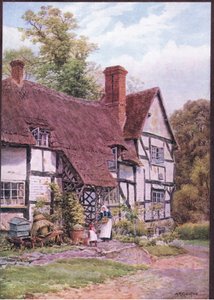 Havington, bei Evesham, Worcester, aus Die Cottages und das Dorfleben im ländlichen England, veröffentlicht von Dent & Sons Limited