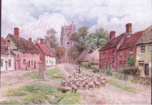 Monks Eleigh, Suffolk, aus The Cottages and the Village Life of Rural England, veröffentlicht von Dent & Sons Limited