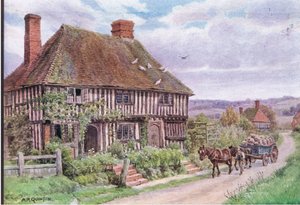 Small Hythe, bei Tenterden, Kent, aus The Cottages and the Village Life of Rural England, veröffentlicht von Dent & Sons Limited, 1912