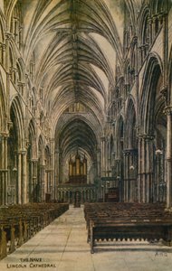 Das Kirchenschiff, Lincoln Cathedral von Alfred Robert Quinton