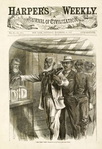Die erste Wahl, Harpers Weekly, 1867