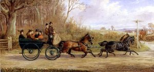 Eine Kutsche und vier Pferde auf dem Weg zu einem Treffen von Alfred Sheldon Williams