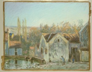 Eine Ecke von Moret-sur-Loing von Alfred Sisley