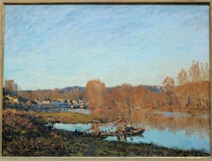 Herbst an den Ufern der Oise im Jahr 1873 von Alfred Sisley