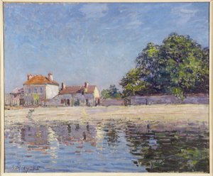 Ufer des Loing, Saint-Mammès von Alfred Sisley