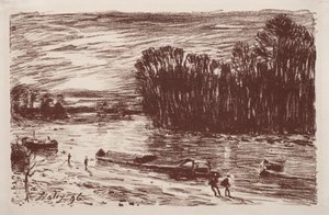 Bords du Loing, nahe Saint-Mammès, 1896 von Alfred Sisley