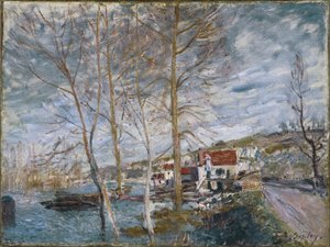Überschwemmung in Moret, 1879 von Alfred Sisley