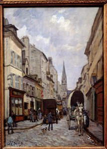Grande rue in Argenteuil. Gemälde von Alfred Sisley (1839-1899) von Alfred Sisley