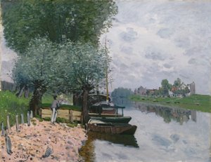 Die Seine bei Bougival von Alfred Sisley