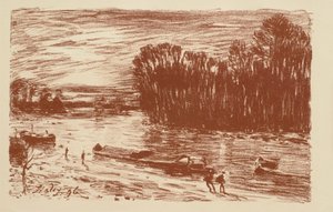 Der Loing bei St. Mammès von Alfred Sisley