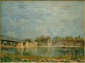 Die Brücke von Saint-Mammès von Alfred Sisley
