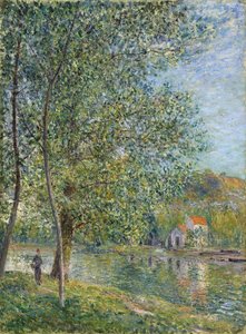 Morgen in der Nähe des Loing; Matin près du Loing, 1879 von Alfred Sisley