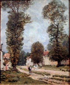 Straße nach Versailles von Alfred Sisley