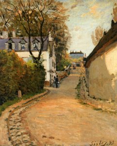 Rue de la Princesse, Louveciennes, Blick nach Norden von Alfred Sisley