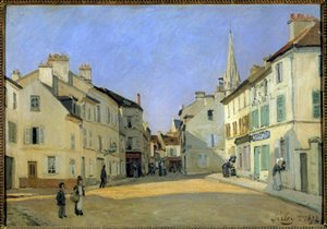 Rue de la Chaussee in Argenteuil oder Platz in Argenteuil von Alfred Sisley