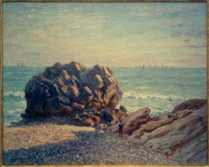 Storrs Rock, Ladys Cove, am Abend von Alfred Sisley