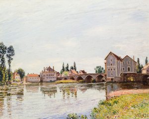 Der Loing unterhalb der Pont de Moret, 1892 von Alfred Sisley