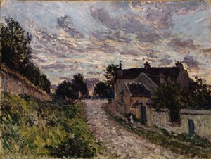 Der Weg nach Louveciennes; Ein Weg nach Louveciennes, 1876 von Alfred Sisley