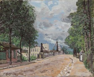 Die Straße von Gennevilliers, 1872 von Alfred Sisley