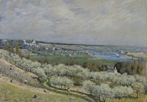Die Terrasse in Saint-Germain, Frühling von Alfred Sisley