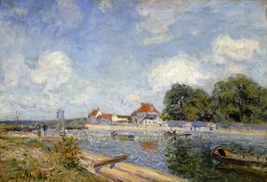 Das Wehr am Loing in Saint-Mammes, 1885 von Alfred Sisley