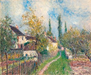 Ein Pfad in Sablons von Alfred Sisley