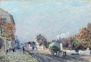 Eine Straße in Marly von Alfred Sisley