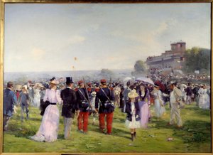 Ende der Rennen in Auteuil von Alfred Smith