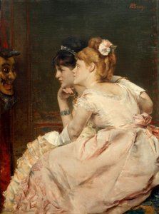 A. Stevens, Die japanische Maske von Alfred Emile Stevens