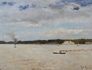 Die Bucht von Honfleur. 1891 von Alfred Emile Stevens