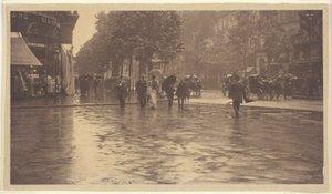 Ein nasser Tag auf dem Boulevard, Paris von Alfred Stieglitz